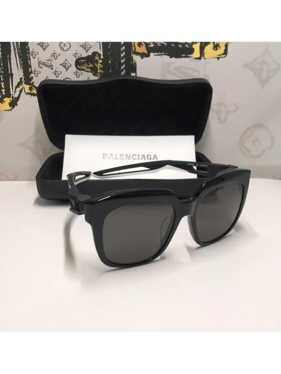 New Authentic Chic Black Sunglasses BB0025SA 004 main image 9